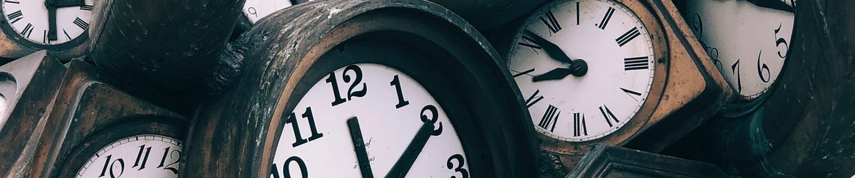 Collection of vintage wooden clocks